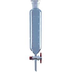 Ampoules cylindriques graduées robinet en PTFE DURAN®